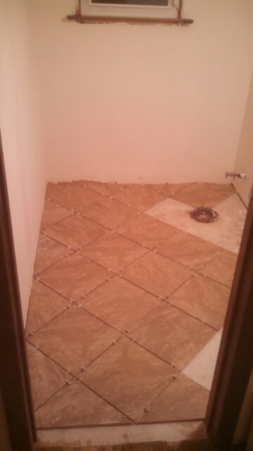 Small bathroom installation