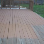 Lightly sanded deck with premium paint 2