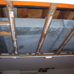 Damaged ceiling