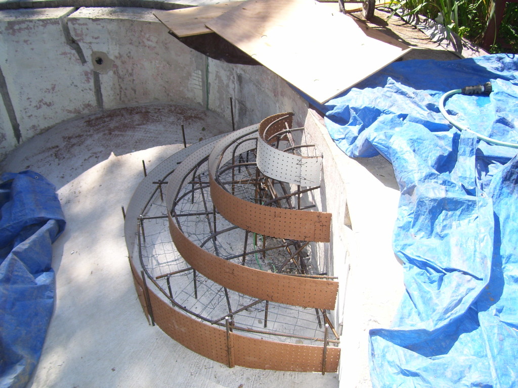 Pool Stairs Prepped