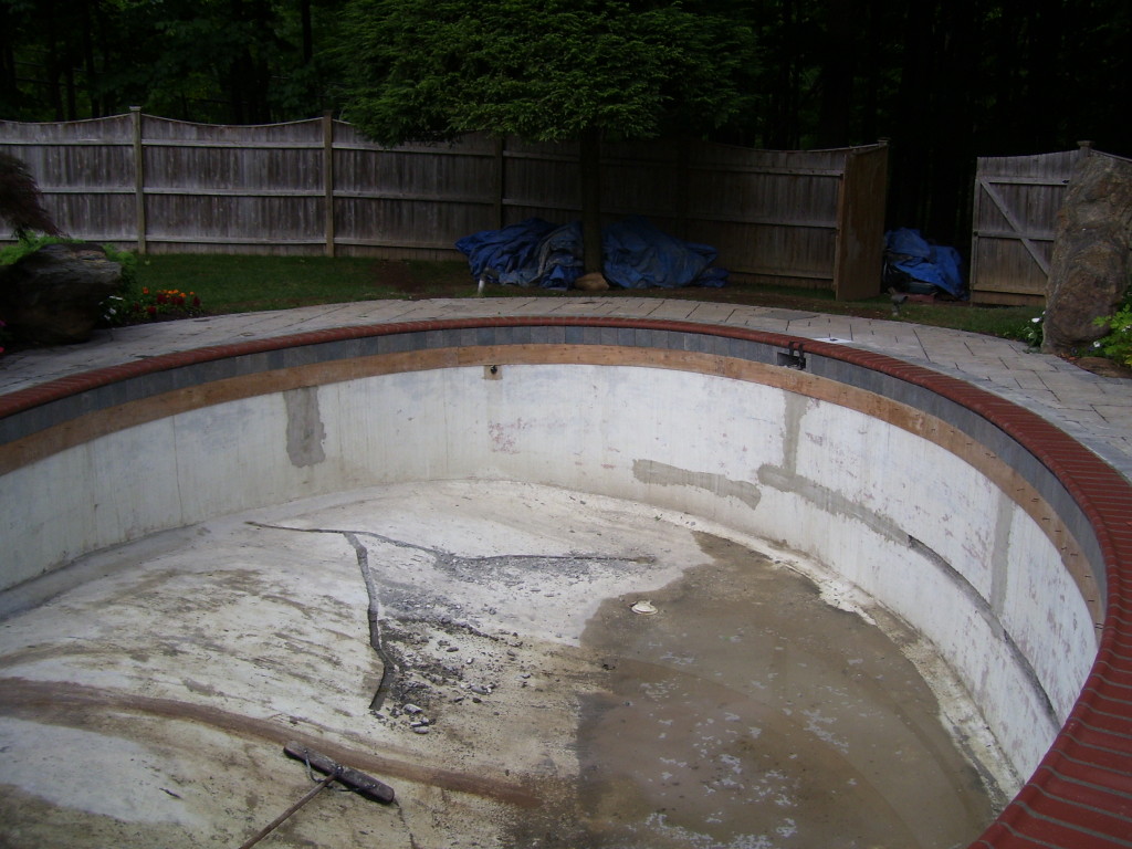 Patterson Pool with tile forms